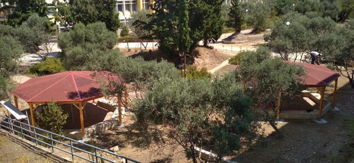 Κιόσκια στον περιβάλλοντα χώρο του Τμήματος