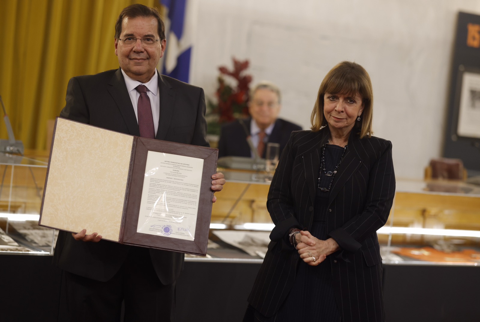 Βράβευση Α.Μπουντουβή από την Πρόεδρο της Δημοκρατίας Κατερίνα Σακελλαροπούλου
